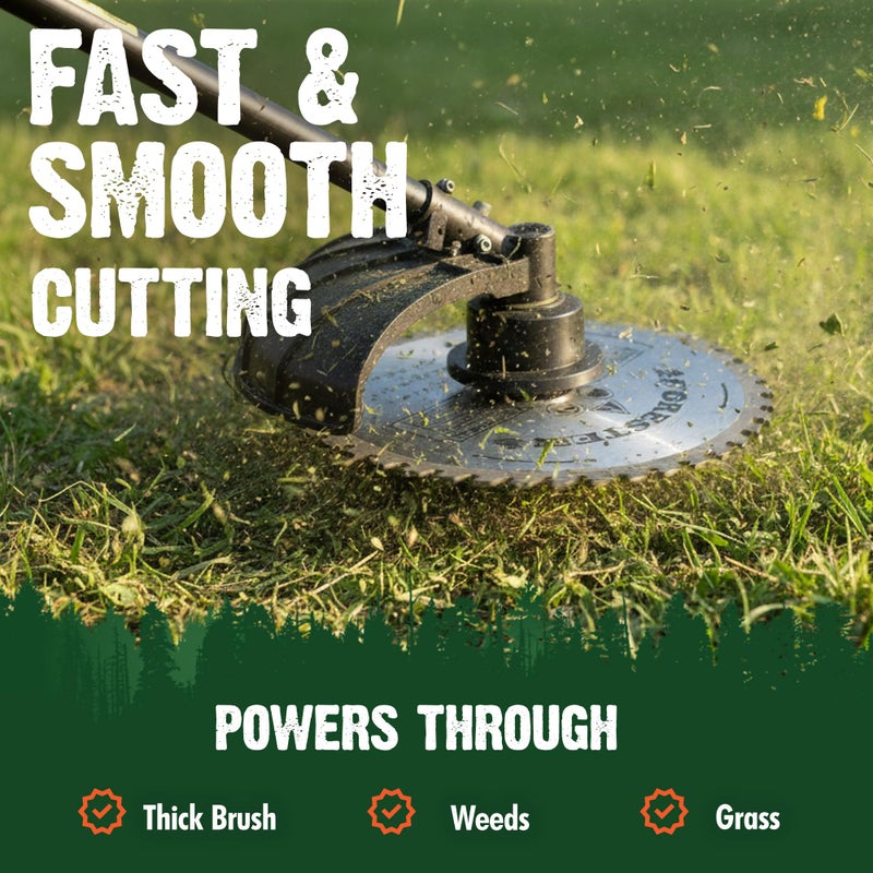 FORESTER Carbide Tip Brush Cutter Blade - 8in x 40 Teeth | Fits Most Straight Shaft Trimmers | Conversion Kit Sold Separately - Image 3